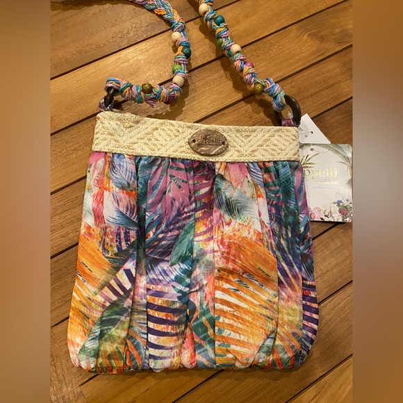 NEW Cappelii Purse Tropical Palm Leaves - Picture 12 of 13